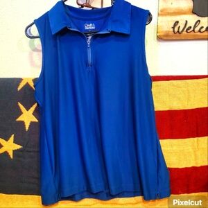 Croft & barrow sleeveless polo L